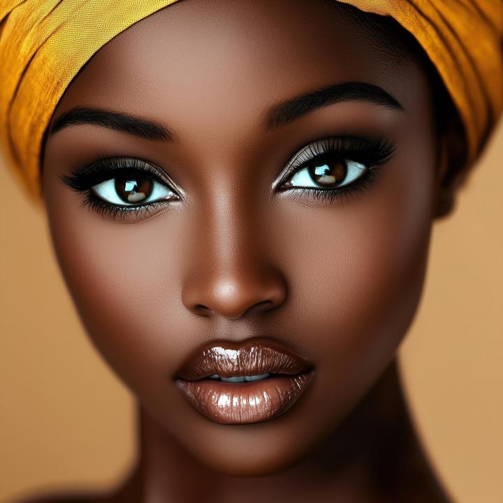Exotic African Portrait Glass Art, Luxury Tempered Glass Decor, Bold Woman Wall Hanging