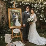 Custom Family Portrait Painting, Personalized Anniversary Gift