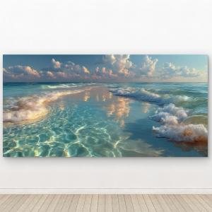 Nature & Ocean Scene Tempered Glass Print, HD Quality Wall Art, Modern Home Office Decoration